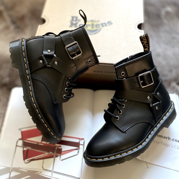 Dr. Martens Cristofor Leather Moto Boot (Women) - Picture 4 of 16